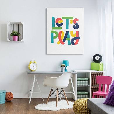 Stupell Home Decor Let's Play Canvas Wall Art