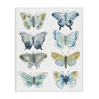 Stupell Home Decor Abstract Butterfly Wing Patterns Canvas Wall Art