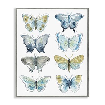 Stupell Home Decor Abstract Butterfly Wing Patterns Framed Wall Art