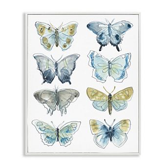 Stupell Home Decor Abstract Butterfly Wing Patterns Framed Wall Art