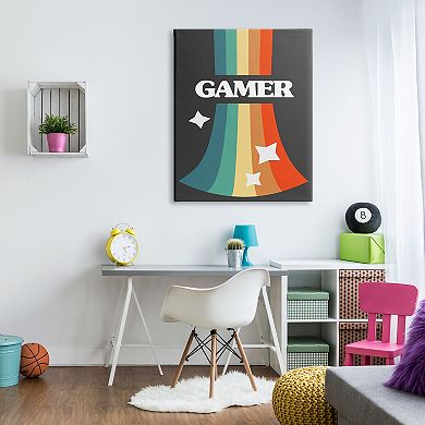 Stupell Home Decor Gamer Vintage Retro Canvas Wall Art