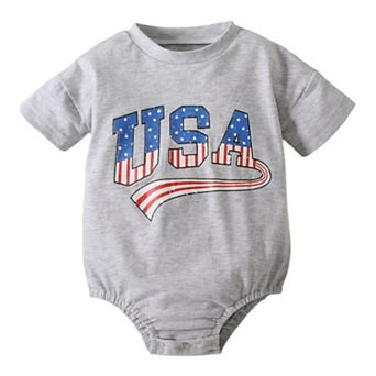 Baby Boys Patriotic Fourth of July Bodysuit