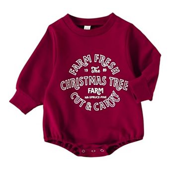 Baby Christmas Long-Sleeve Sweater Bodysuit