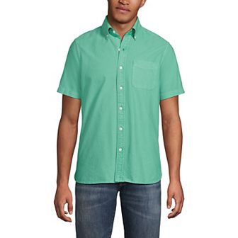Men's Lands' End Short Sleeve Sail Rigger Shirt