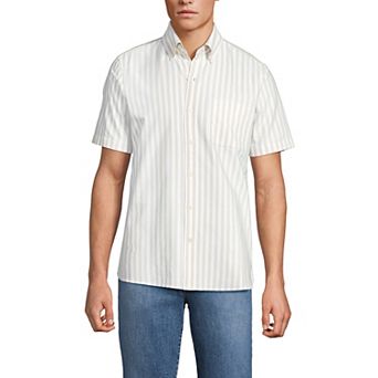 Men's Lands' End Short Sleeve Sail Rigger Shirt