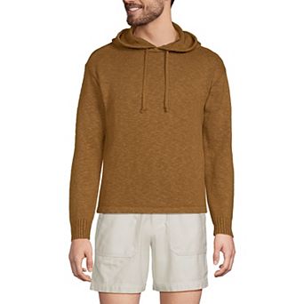 Men's Lands' End Textural Slub Hoodie Sweater