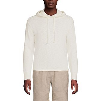 Men's Lands' End Textural Slub Hoodie Sweater