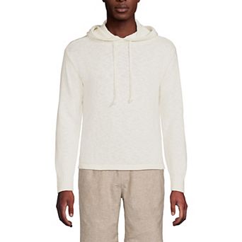 Men's Lands' End Textural Slub Hoodie Sweater