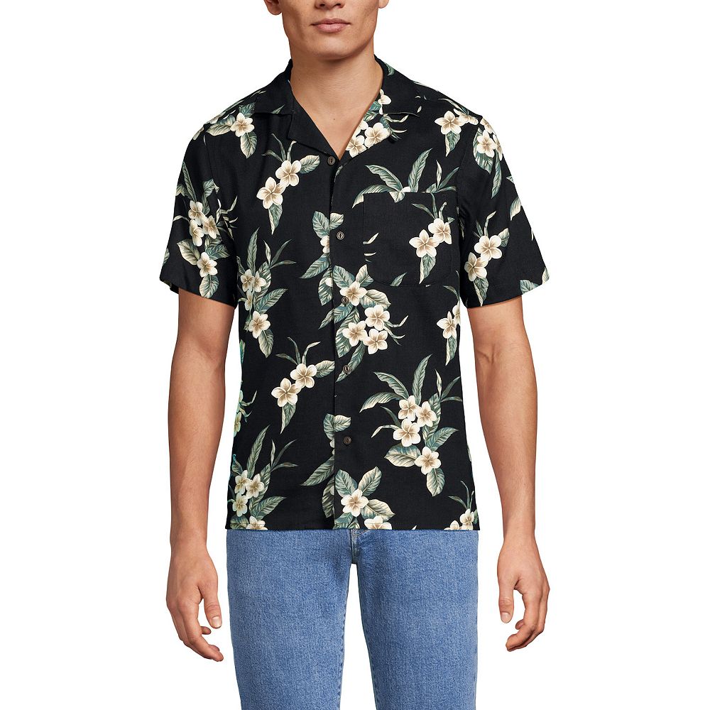 Ralph Lauren Men's Classic Fit Hawaiian Camp Collar Shirt Pink Size Medium