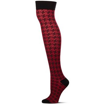 Houndstooth Over The Knee Warm Socks