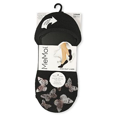 Metallic Monarchs Butterfly Shoe Liners 3 Pack