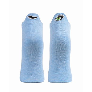 Winking Eye Low Cut Tab Socks