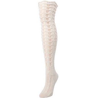 Chevron Stripe Chunky Knit Over-the-knee Warm Socks