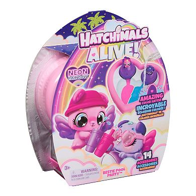 Hatchimals Alive Bestie Pool Party 2-pc. Color Reveal Egg Set with Accessories