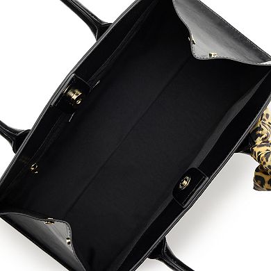 Madden Girl Satchel Bag With Zip Closure & Multiple Compartments