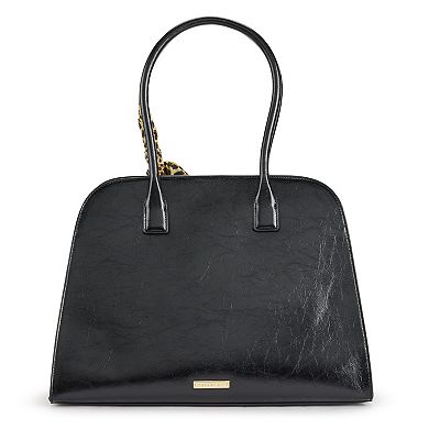 Madden Girl Satchel Bag With Zip Closure & Multiple Compartments