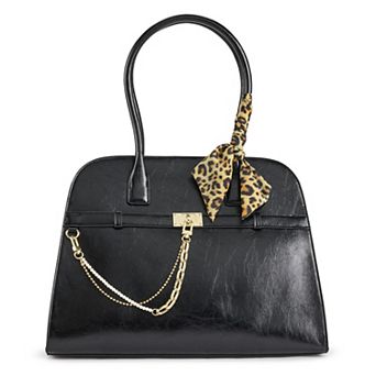 madden girl Satchel Bag with Zip Closure & Multiple Compartments