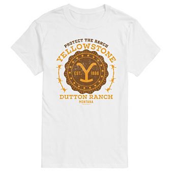 Big & Tall Yellowstone Protect The Ranch Collegiate Graphic Tee