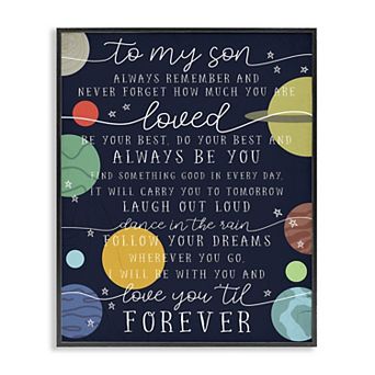 Stupell Home Decor Outer Space Framed Wall Art