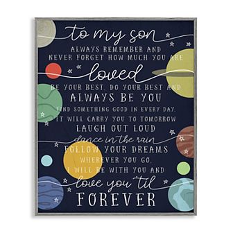 Stupell Home Decor Outer Space Framed Wall Art