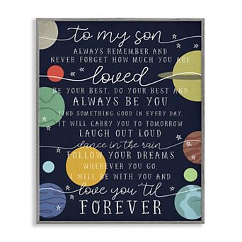 Stupell Home Decor Outer Space Framed Wall Art