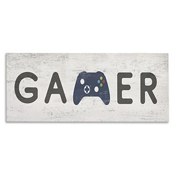 Stupell Home Decor Gamer Typography Wall Art