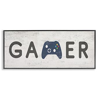 Stupell Home Decor Gamer Typography Wall Art