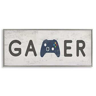 Stupell Home Decor Gamer Typography Wall Art