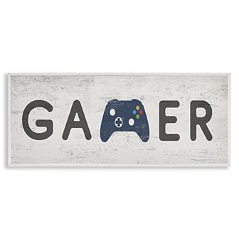 Stupell Home Decor Gamer Typography Wall Art