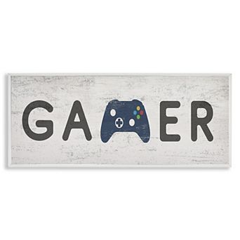 Stupell Home Decor Gamer Typography Wall Art