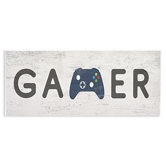 Stupell Home Decor Gamer Typography Video Game Controller Wall Art