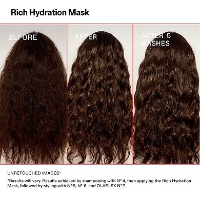 Rich Moisture Hydration and Anti-Frizz Hair Mask for Dry or Medium to Thick Hair