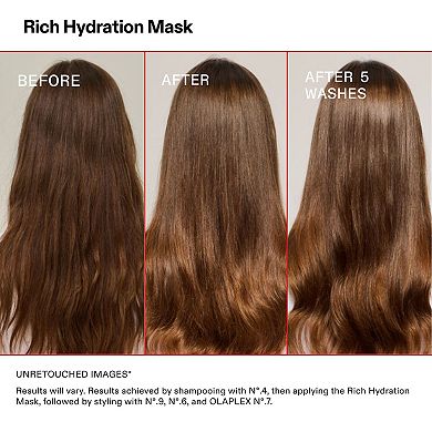Rich Moisture Hydration and Anti-Frizz Hair Mask for Dry or Medium to Thick Hair