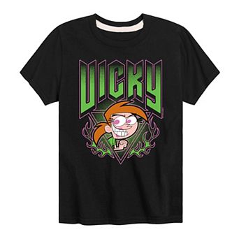 Boys 8-20 The Fairly OddParents Vicky Metal Graphic Tee