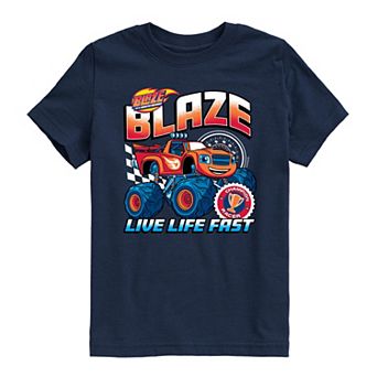 Boys 8-20 Blaze And The Monster Machines Live Life Fast Racing Graphic Tee