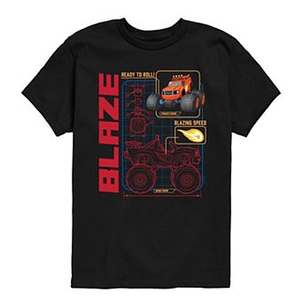 Boys 8-20 Blaze And The Monster Machines Digital Ready To Roll Graphic Tee