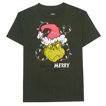 Boys 8-20 Dr. Seuss Grinch Merry As It Gets Graphic Tee