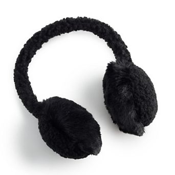 Women's Sonoma Goods For Life® Mixed Faux Fur Sherpa Earmuffs