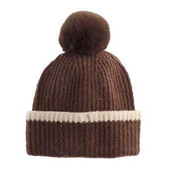 Women's Sonoma Goods For Life® Two Toned Pom Beanie