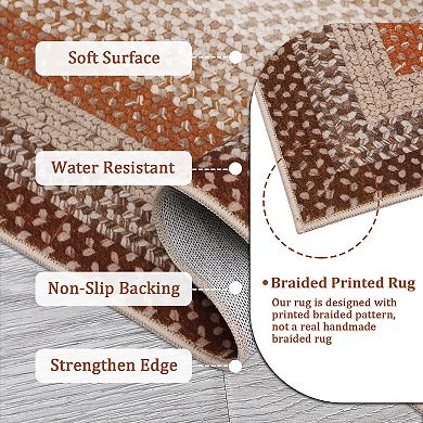 Garvee Machine Washable Modern Texure Area Rugs for Livingroom Bedroom Kitchen