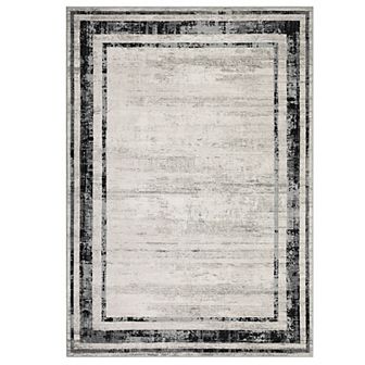 Garvee Modern Mottled Border Printed Area RugWashable Stain Resistant Carpet for Living room Kitchen