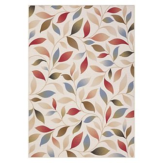Garvee Washable Modern Leaf Pattern Area Rug StainResistant Carpet for Bedroom Kitchen