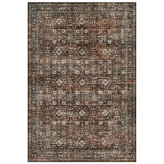 Garvee Vintage Floral Area Rug Machine Washable Non Slip Stain Resistant Carpet for Living Room