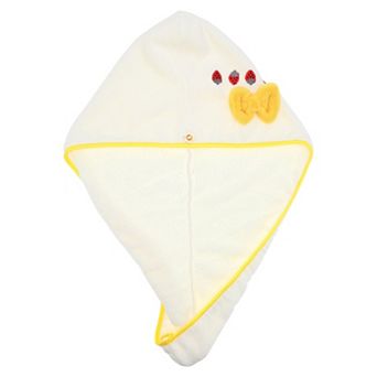 1 pc Women Soft Strawberry Bow Hair Towel for Bathroom Vacation Travel