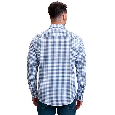 Men's Plaid Long Sleeved Button Down Checked Dress Shirts