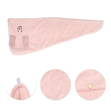 Water-absorbent Cartoon Embroidery Hair Towel 1 Pc