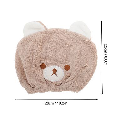 Water-absorbent Cartoon Bears Hair Towel 1 Pc