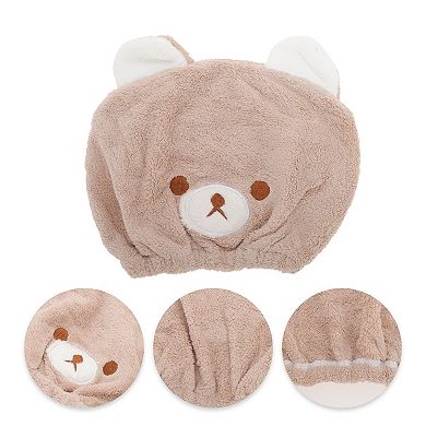 Water-absorbent Cartoon Bears Hair Towel 1 Pc
