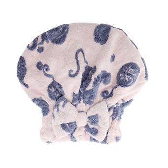 Water-absorbent Bow Print Hair Towel 1 pc