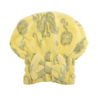 Water-absorbent Bow Print Hair Towel 1 pc
